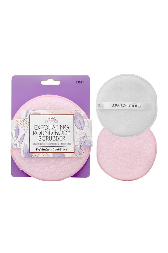 CALA 69521 Pink Exfoliating Round Body Scrubber - 6pc
