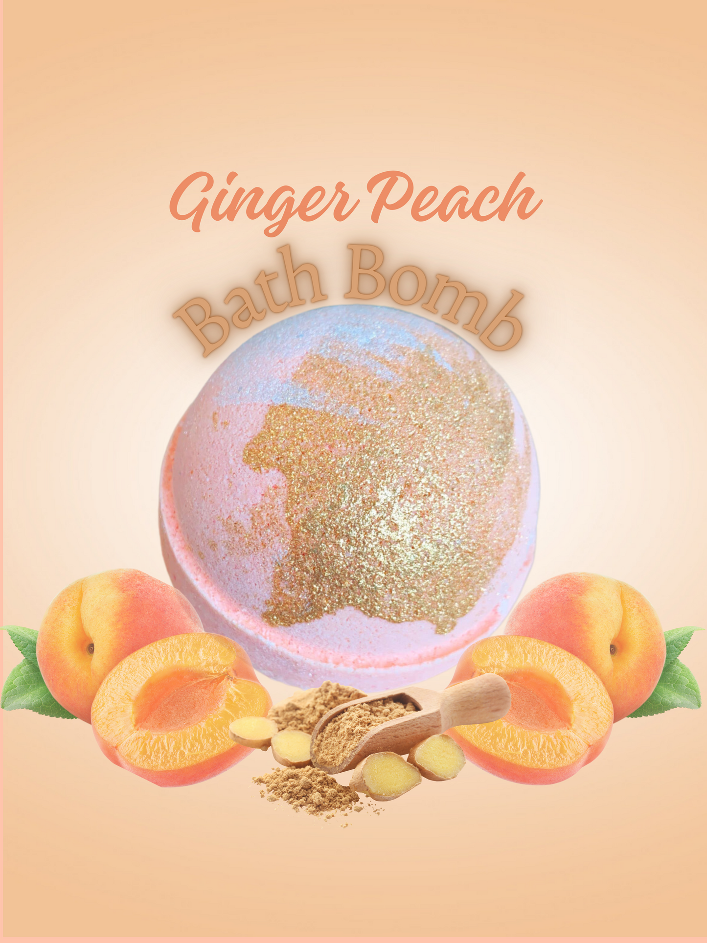 Ginger Peach Bath Bomb