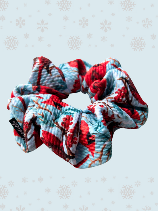 Cardinal Small Bullet Scrunchie