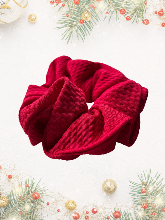 Red Small Bullet Scrunchie