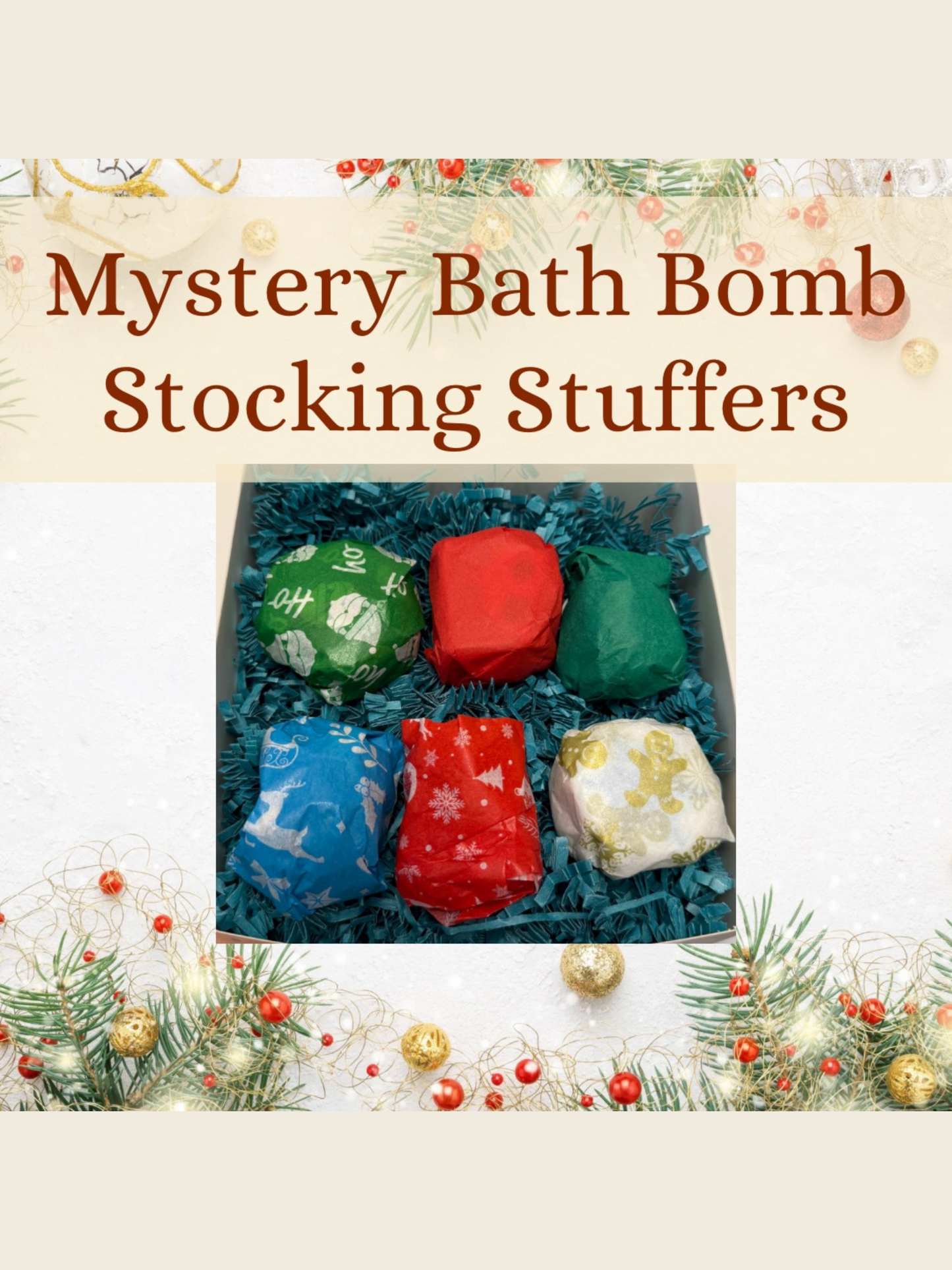 Mini Mystery Christmas Bath Bomb