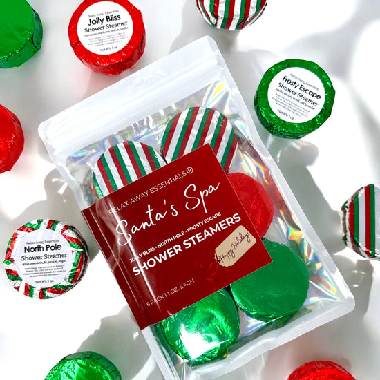 Santa's Spa Shower Steamers 6 Pack - Made in USA