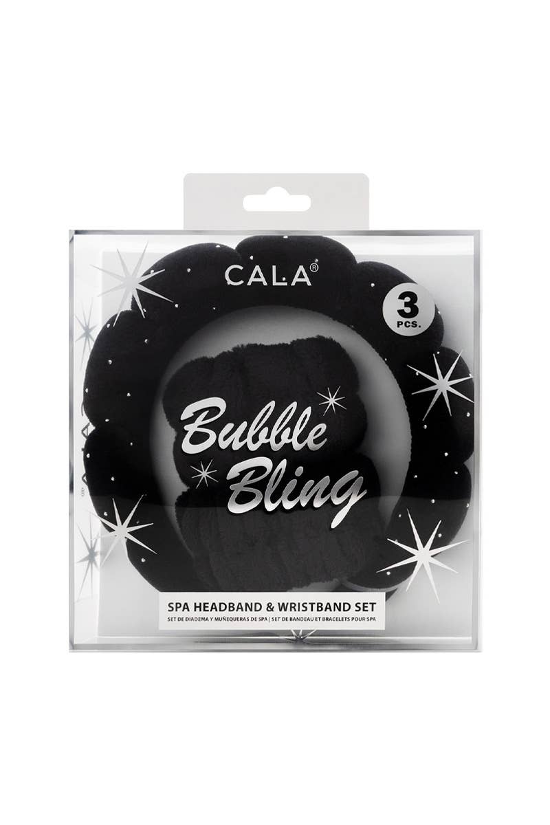 CALA 69133 Black Bubble Bling Spa Essential Set - 6 Set