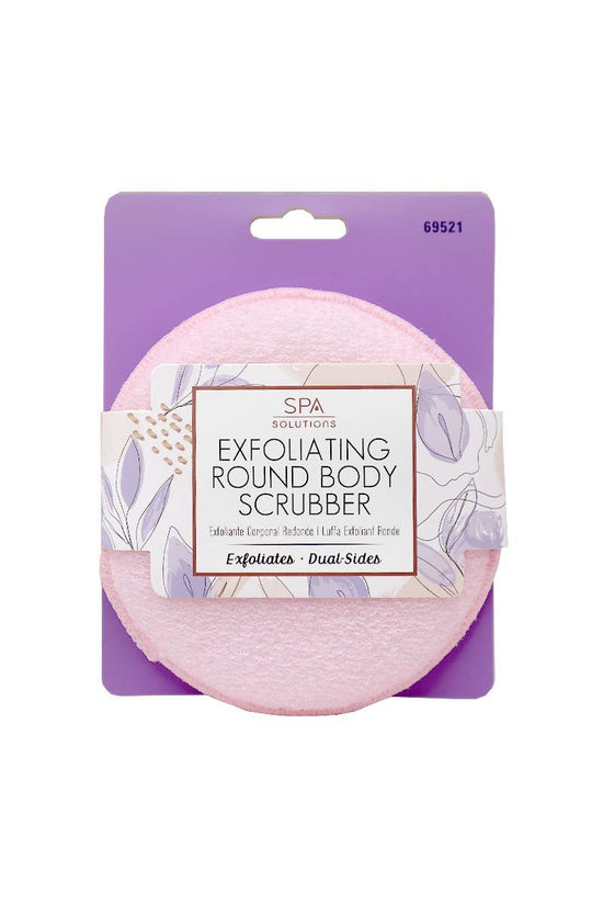 CALA 69521 Pink Exfoliating Round Body Scrubber - 6pc