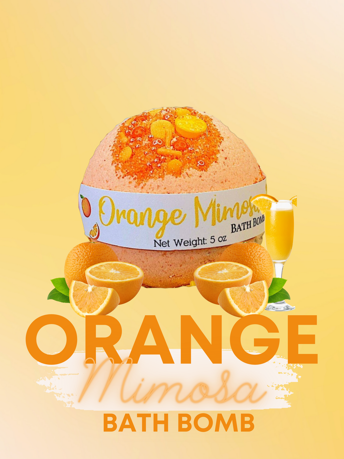 Orange Mimosa Bath Bomb