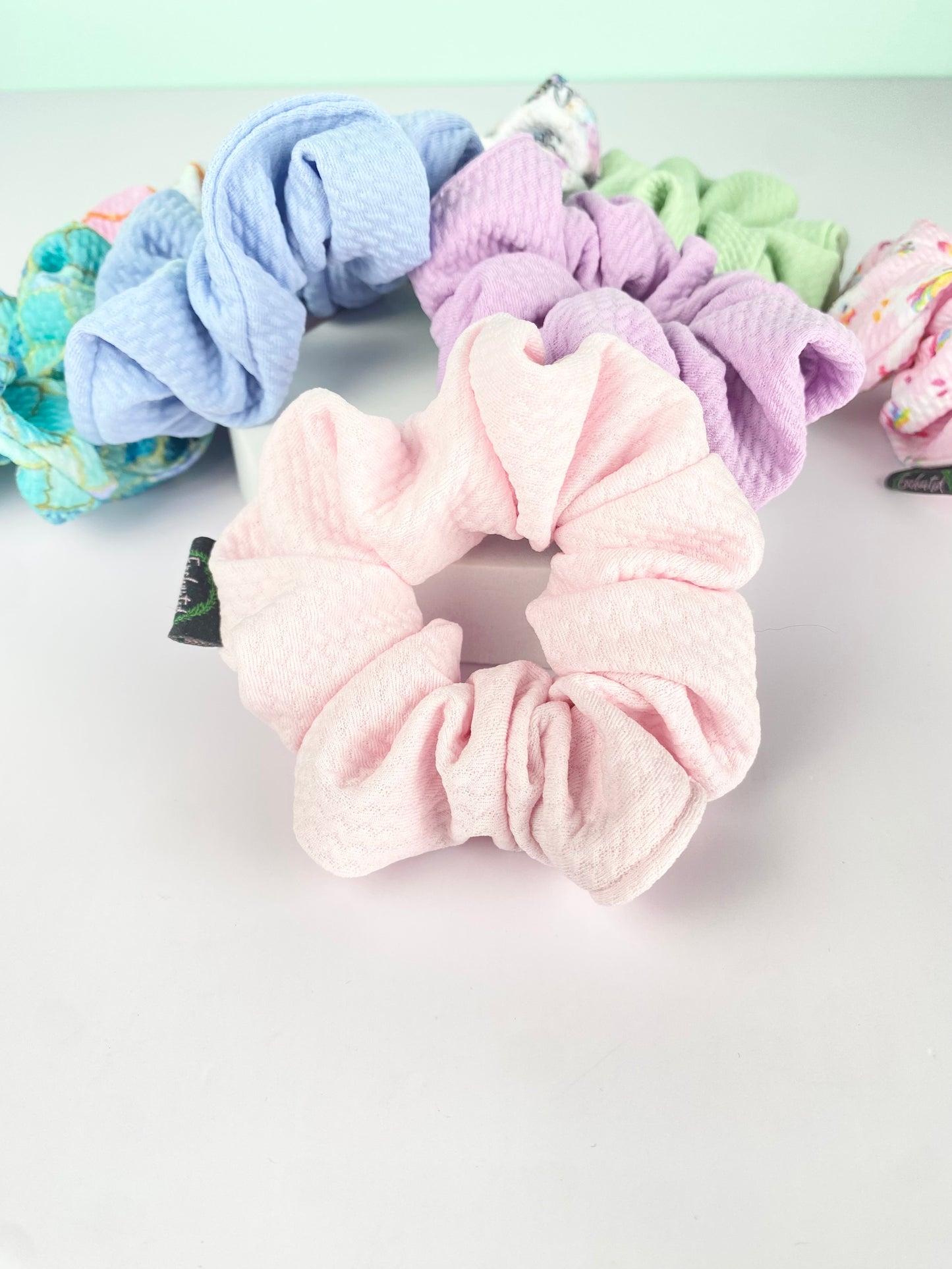 Light Pink Small Bullet Scrunchie