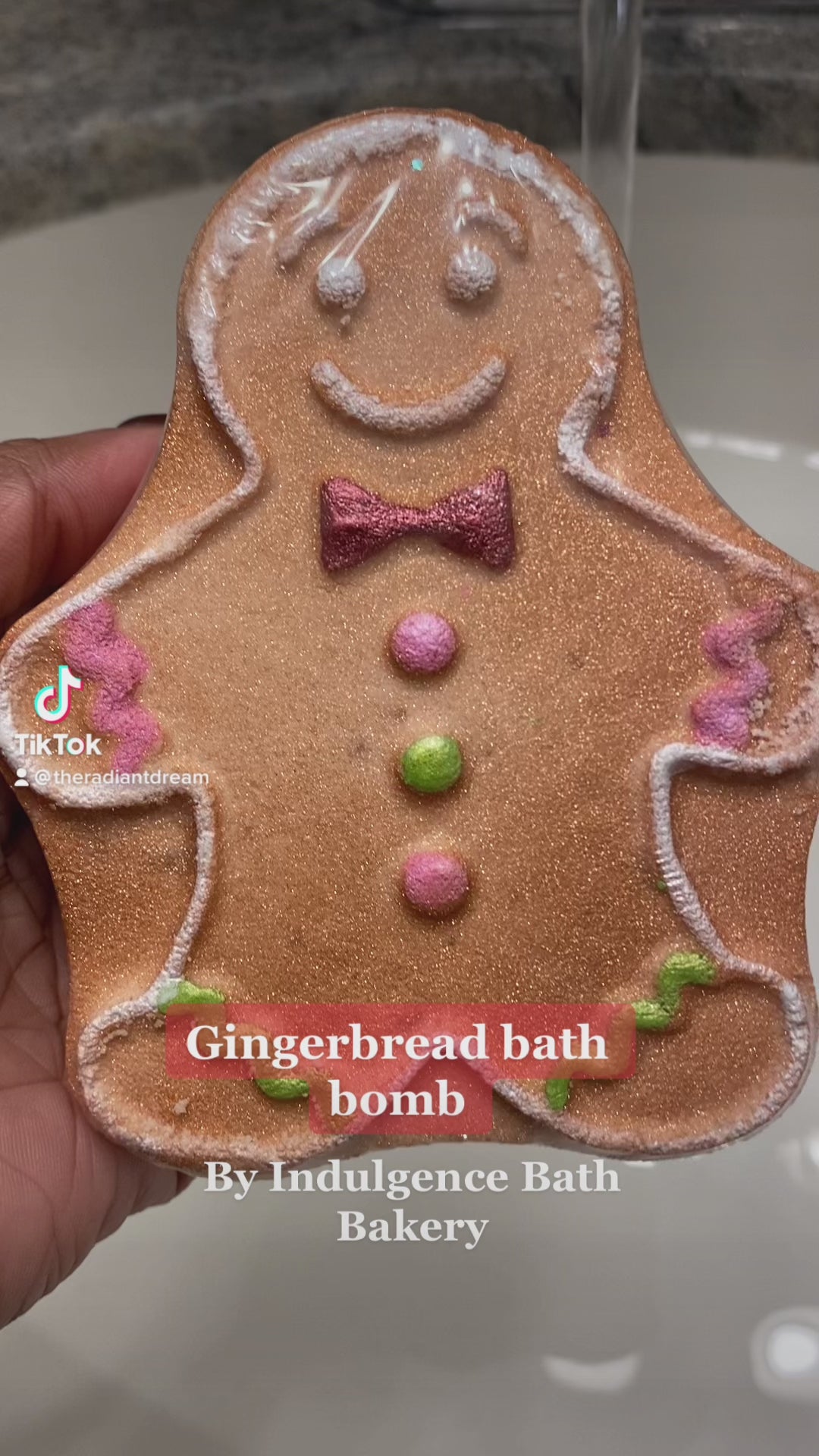 Gingerbread Cookie Bath Bomb