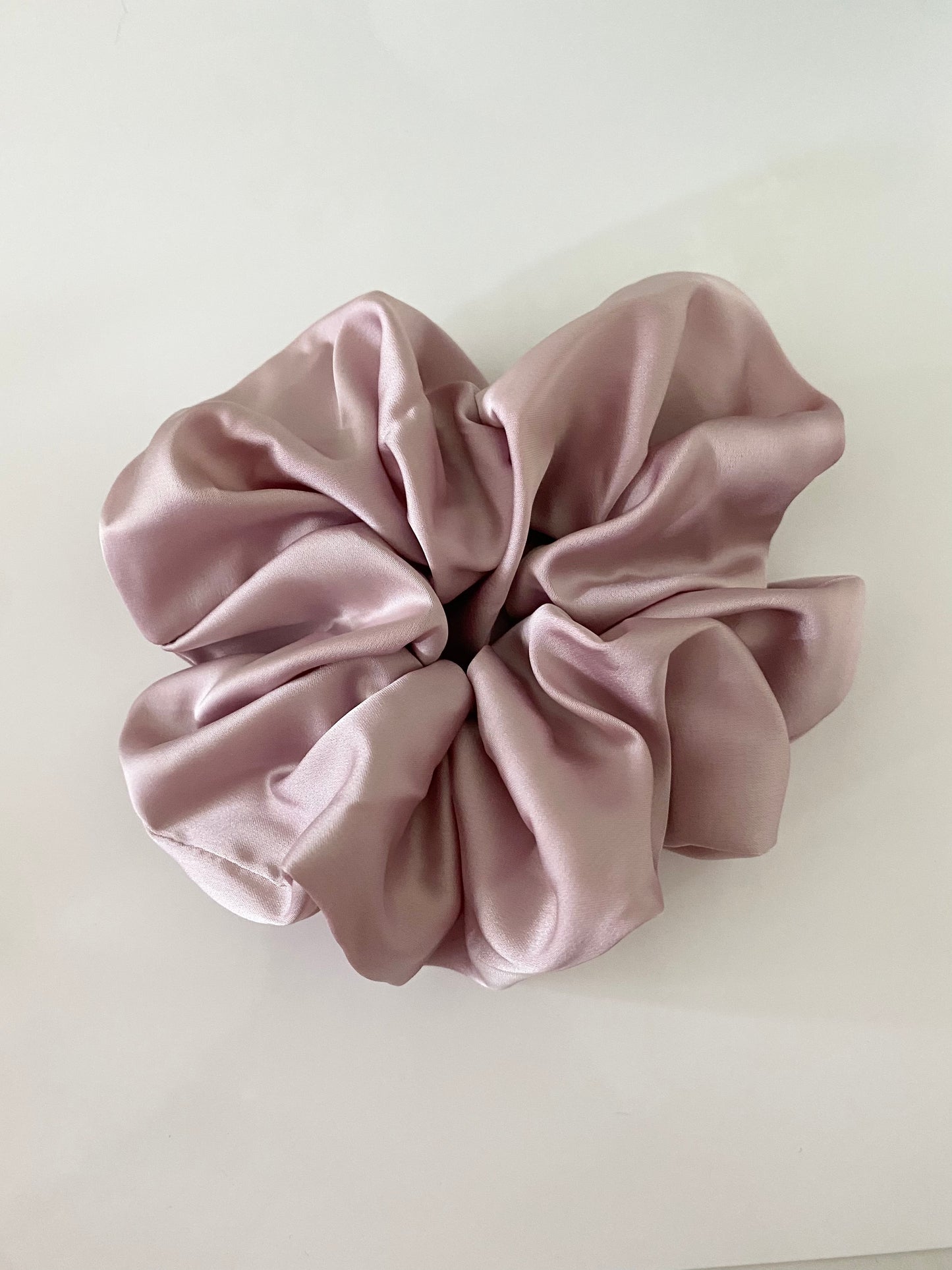 Light Lilac Satin Scrunchie