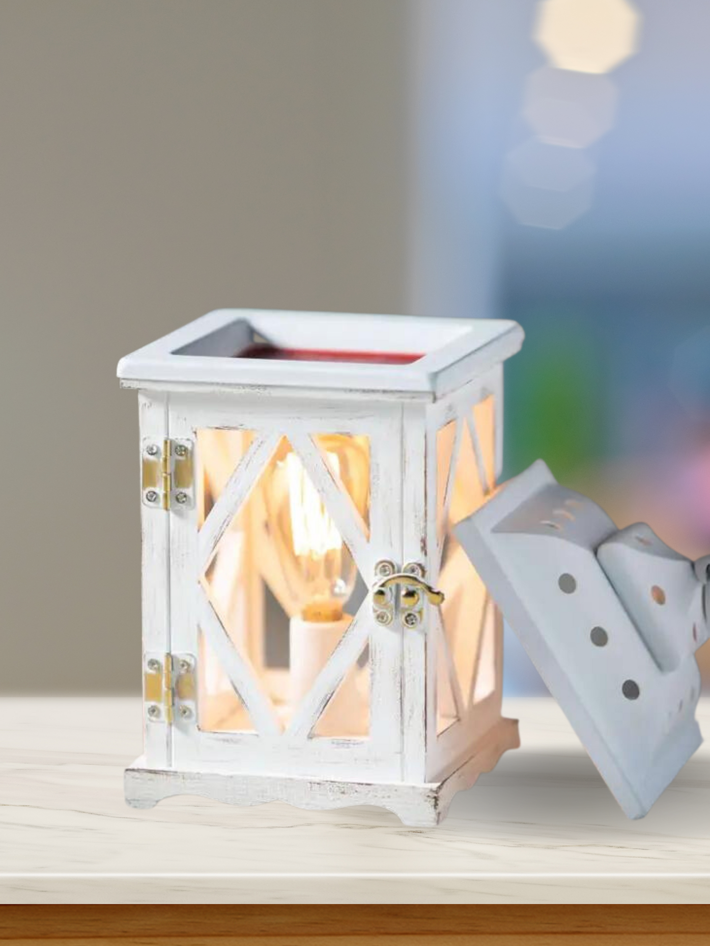 Moira White Lantern Wax Melt Warmer (Electric)