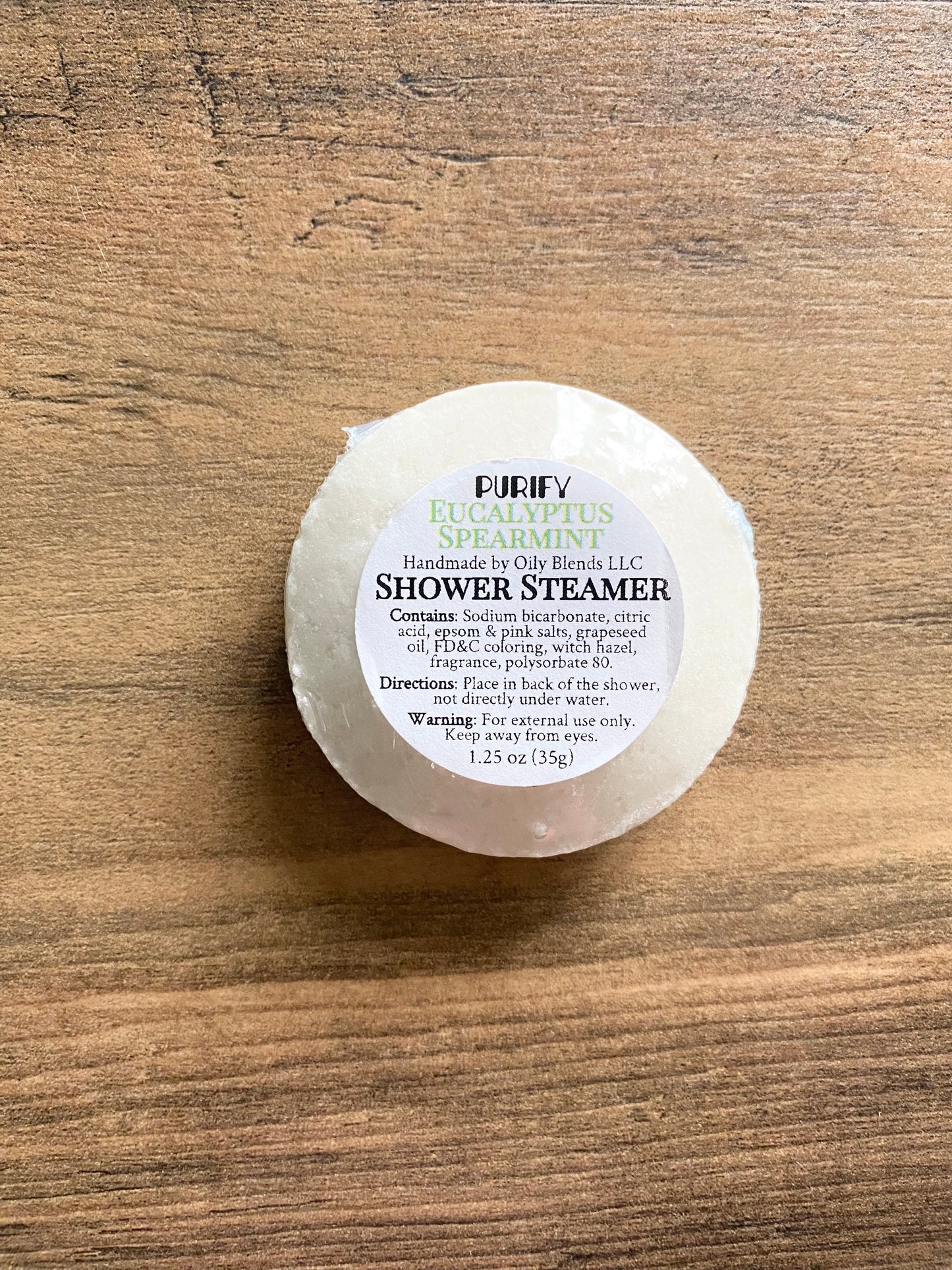 Purify Eucalyptus Spearmint Shower Steamer